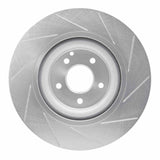 Dynamic Friction 2002-2009 Mercedes-Benz C32 AMG Front Left Slotted Silver Brake Rotor by Dynamic Friction Company 611-63044L