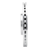 Dynamic Friction 2002-2009 Mercedes-Benz C32 AMG Front Left Slotted Silver Brake Rotor by Dynamic Friction Company 611-63044L