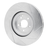 Dynamic Friction 2002-2009 Mercedes-Benz C32 AMG Front Left Slotted Silver Brake Rotor by Dynamic Friction Company 611-63044L