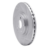 Dynamic Friction 2002-2009 Mercedes-Benz C32 AMG Front Right Slotted Silver Brake Rotor by Dynamic Friction Company 611-63044R
