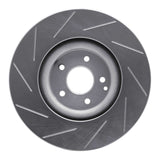 Dynamic Friction 2002-2009 Mercedes-Benz C32 AMG Front Right Slotted Silver Brake Rotor by Dynamic Friction Company 611-63044R