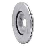 Dynamic Friction 2002-2009 Mercedes-Benz C32 AMG Front Right Slotted Silver Brake Rotor by Dynamic Friction Company 611-63044R