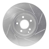 Dynamic Friction 2003-2006 Mercedes-Benz E350 Front Left Slotted Silver Brake Rotor by Dynamic Friction Company 611-63052L