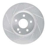 Dynamic Friction 2003-2006 Mercedes-Benz E350 Front Left Slotted Silver Brake Rotor by Dynamic Friction Company 611-63052L