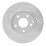 Dynamic Friction 2008-2015 Mercedes-Benz C200 (Mexico) Front Left Slotted Silver Brake Rotor by Dynamic Friction Company 611-63084L