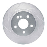 Dynamic Friction 2008-2015 Mercedes-Benz C200 (Mexico) Rear Left Slotted Silver Brake Rotor by Dynamic Friction Company 611-63086L