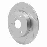 Dynamic Friction 2005-2016 Smart Fortwo Front Left Slotted Silver Brake Rotor by Dynamic Friction Company 611-63090L