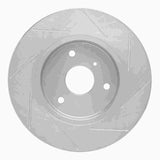 Dynamic Friction 2005-2016 Smart Fortwo Front Left Slotted Silver Brake Rotor by Dynamic Friction Company 611-63090L