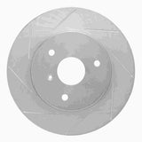 Dynamic Friction 2005-2016 Smart Fortwo Front Left Slotted Silver Brake Rotor by Dynamic Friction Company 611-63090L