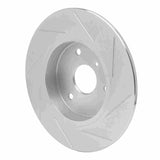 Dynamic Friction 2005-2016 Smart Fortwo Front Left Slotted Silver Brake Rotor by Dynamic Friction Company 611-63090L
