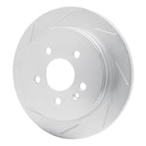 Dynamic Friction 1998-2005 Mercedes-Benz ML320 Rear Left Slotted Silver Brake Rotor by Dynamic Friction Company 611-63123L