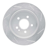 Dynamic Friction 1998-2005 Mercedes-Benz ML320 Rear Left Slotted Silver Brake Rotor by Dynamic Friction Company 611-63123L