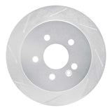 Dynamic Friction 1998-2005 Mercedes-Benz ML320 Rear Left Slotted Silver Brake Rotor by Dynamic Friction Company 611-63123L