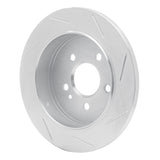 Dynamic Friction 1998-2005 Mercedes-Benz ML320 Rear Left Slotted Silver Brake Rotor by Dynamic Friction Company 611-63123L
