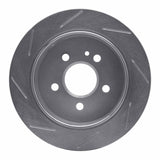Dynamic Friction 1998-2005 Mercedes-Benz ML320 Rear Right Slotted Silver Brake Rotor by Dynamic Friction Company 611-63123R