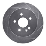 Dynamic Friction 1998-2005 Mercedes-Benz ML320 Rear Right Slotted Silver Brake Rotor by Dynamic Friction Company 611-63123R