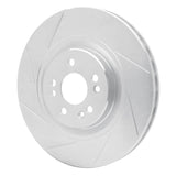 Dynamic Friction 2000-2005 Mercedes-Benz ML430 Front Left Slotted Silver Brake Rotor by Dynamic Friction Company 611-63124L