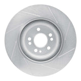 Dynamic Friction 2000-2005 Mercedes-Benz ML430 Front Left Slotted Silver Brake Rotor by Dynamic Friction Company 611-63124L