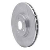 Dynamic Friction 2000-2005 Mercedes-Benz ML430 Front Right Slotted Silver Brake Rotor by Dynamic Friction Company 611-63124R