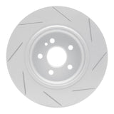 Dynamic Friction 2000-2005 Mercedes-Benz ML430 Rear Left Slotted Silver Brake Rotor by Dynamic Friction Company 611-63125L