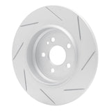 Dynamic Friction 2000-2005 Mercedes-Benz ML430 Rear Left Slotted Silver Brake Rotor by Dynamic Friction Company 611-63125L