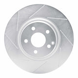 Dynamic Friction 2006-2015 Mercedes-Benz CLS500 Front Left Slotted Silver Brake Rotor by Dynamic Friction Company 611-63127L