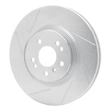 Dynamic Friction 2006-2012 Mercedes-Benz ML320 Front Left Slotted Silver Brake Rotor by Dynamic Friction Company 611-63128L