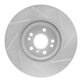 Dynamic Friction 2006-2012 Mercedes-Benz ML320 Front Left Slotted Silver Brake Rotor by Dynamic Friction Company 611-63128L
