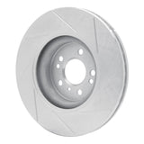 Dynamic Friction 2006-2012 Mercedes-Benz ML320 Front Left Slotted Silver Brake Rotor by Dynamic Friction Company 611-63128L