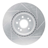 Dynamic Friction 2012-2018 Mercedes-Benz GLE300D Front Left Slotted Silver Brake Rotor by Dynamic Friction Company 611-63144L