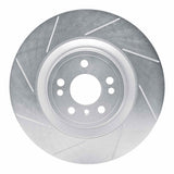 Dynamic Friction 2013-2019 Mercedes-Benz GL350 Front Left Slotted Silver Brake Rotor by Dynamic Friction Company 611-63146L