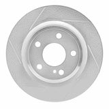 Dynamic Friction 2014-2019 Mercedes-Benz CLA250 Rear Left Slotted Silver Brake Rotor by Dynamic Friction Company 611-63163L