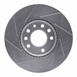 Dynamic Friction 2003-2011 Saab 9-3 Front Right Slotted Silver Brake Rotor by Dynamic Friction Company 611-65015R