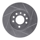 Dynamic Friction 2003-2011 Saab 9-3 Front Right Slotted Silver Brake Rotor by Dynamic Friction Company 611-65015R