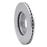 Dynamic Friction 2003-2011 Saab 9-3 Front Right Slotted Silver Brake Rotor by Dynamic Friction Company 611-65015R
