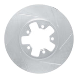 Dynamic Friction 1984-1989 Nissan 200SX Front Right Slotted Silver Brake Rotor by Dynamic Friction Company 611-67017R