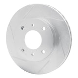 Dynamic Friction 1989-2013 Nissan 240SX Front Left Slotted Silver Brake Rotor by Dynamic Friction Company 611-67028L
