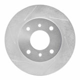 Dynamic Friction 1989-2013 Nissan 240SX Front Left Slotted Silver Brake Rotor by Dynamic Friction Company 611-67028L