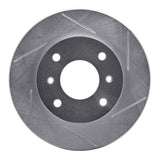 Dynamic Friction 1989-2013 Nissan 240SX Front Right Slotted Silver Brake Rotor by Dynamic Friction Company 611-67028R