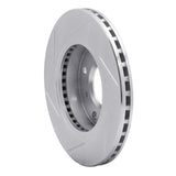Dynamic Friction 1989-2013 Nissan 240SX Front Right Slotted Silver Brake Rotor by Dynamic Friction Company 611-67028R