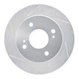 Dynamic Friction 1989-1998 Nissan 240SX Rear Left Slotted Silver Brake Rotor by Dynamic Friction Company 611-67029L