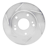 Dynamic Friction 1996-1998 Nissan 240SX Front Left Slotted Silver Brake Rotor by Dynamic Friction Company 611-67047L