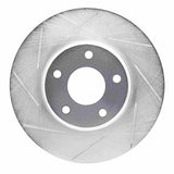 Dynamic Friction 2002-2006 Nissan Altima Front Left Slotted Silver Brake Rotor by Dynamic Friction Company 611-67049L