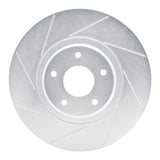 Dynamic Friction 2003-2005 Nissan Maxima Front Left Slotted Silver Brake Rotor by Dynamic Friction Company 611-67051L