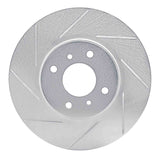 Dynamic Friction 2004-2006 Nissan Sentra Front Left Slotted Silver Brake Rotor by Dynamic Friction Company 611-67054L