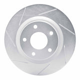 Dynamic Friction 2007-2013 Nissan Altima Front Left Slotted Silver Brake Rotor by Dynamic Friction Company 611-67057L