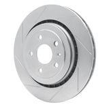 Dynamic Friction 1984-1986 Nissan 300ZX Front Left Slotted Silver Brake Rotor