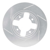 Dynamic Friction 1984-1986 Nissan 300ZX Front Right Slotted Silver Brake Rotor by Dynamic Friction Company 611-67074R