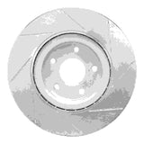 Dynamic Friction 2013-2021 Infiniti JX35 Front Left Slotted Silver Brake Rotor by Dynamic Friction Company 611-67105L