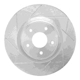 Dynamic Friction 2013-2021 Infiniti JX35 Front Left Slotted Silver Brake Rotor by Dynamic Friction Company 611-67105L